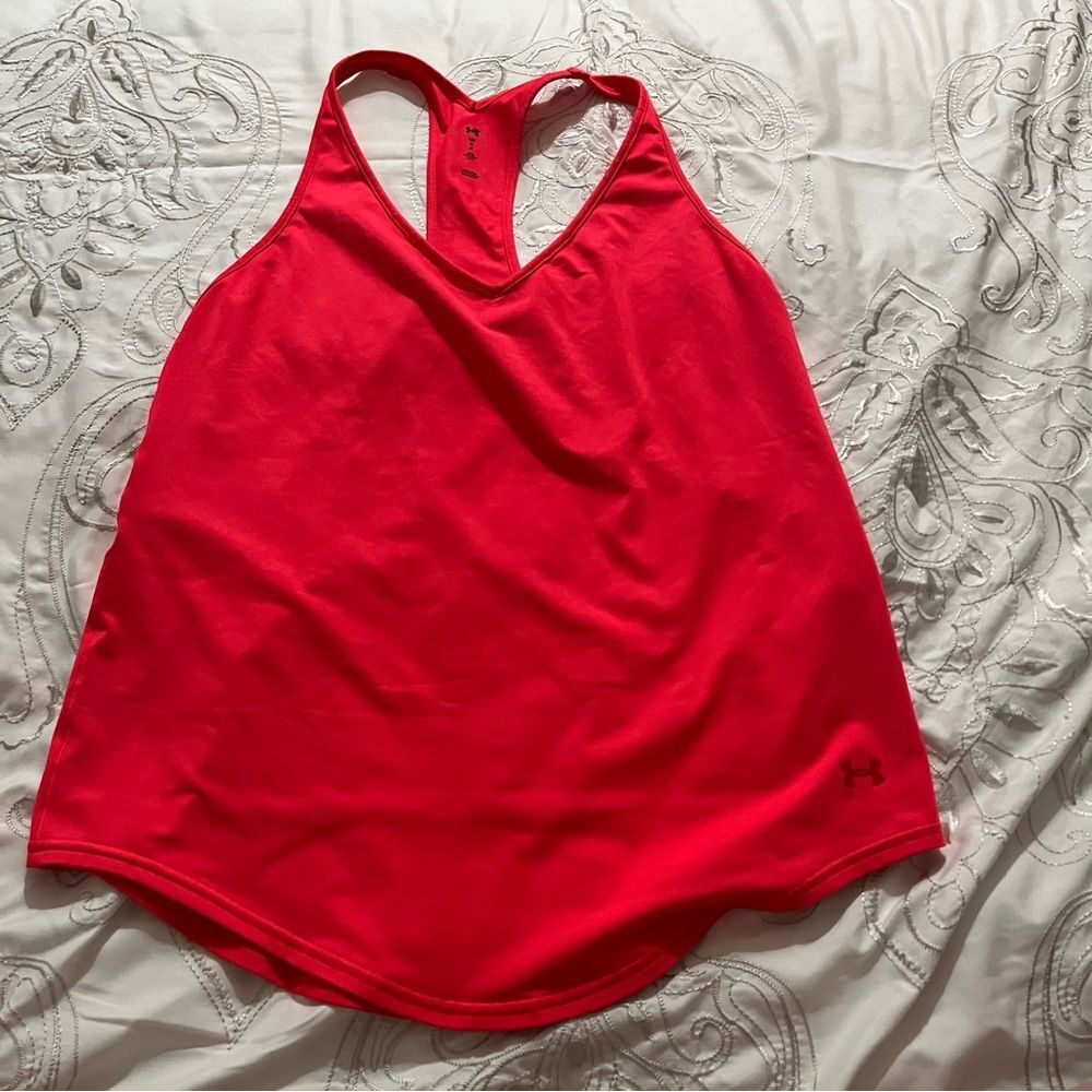 Under Armour Hot Pink Athletic Tank Top size medium